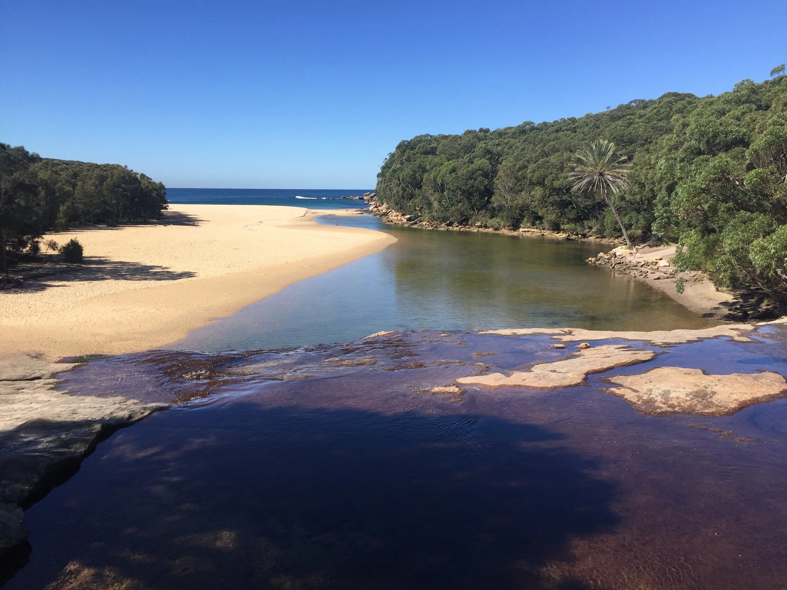Photograph: Wattamolla lagoon in the Royal National Park, Australia