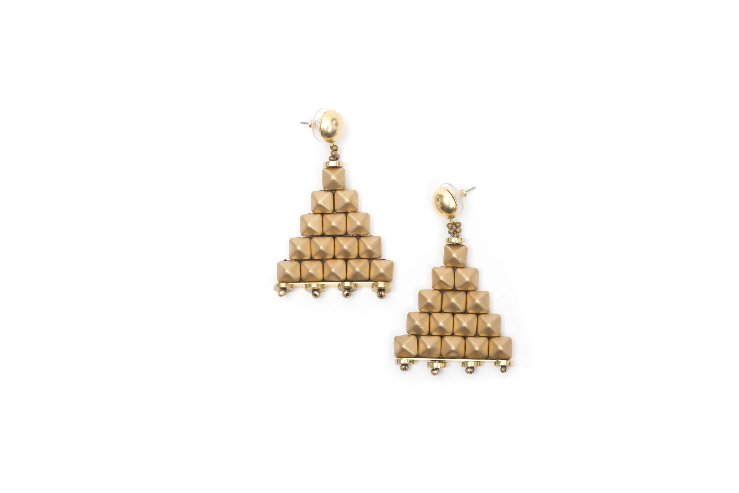 Quibor earrings - matte oro