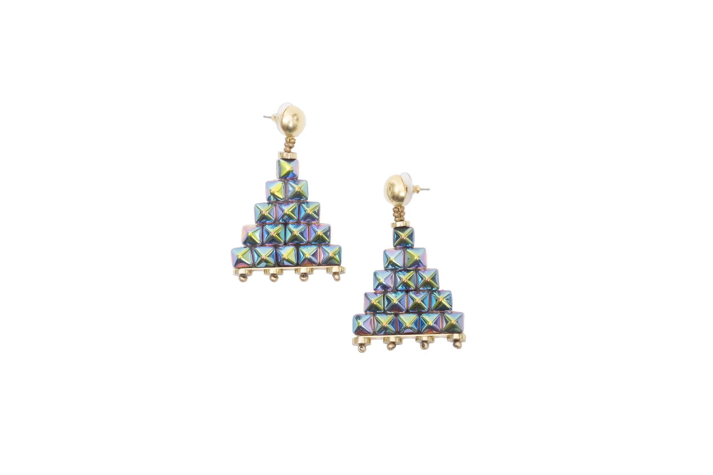 Quibor earrings - azul metallic