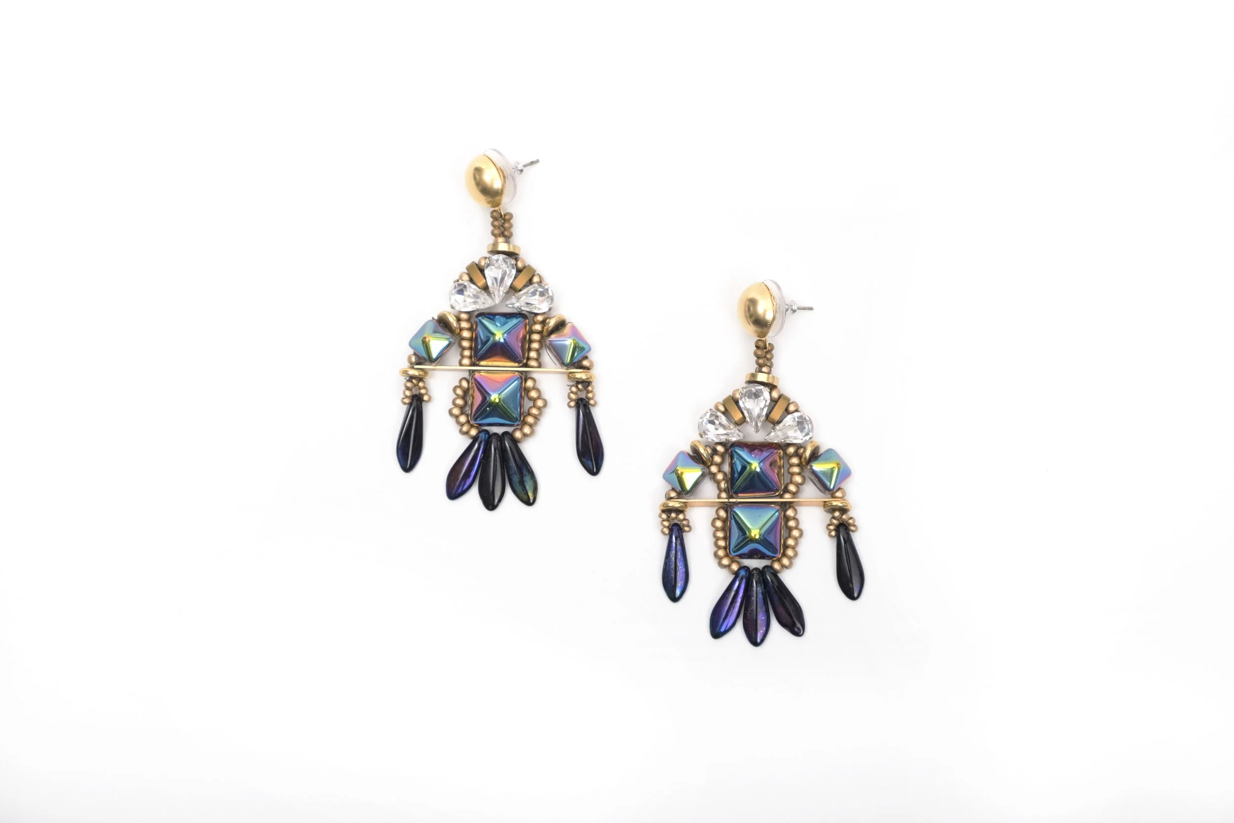 Tocuyo earrings - azul metallic
