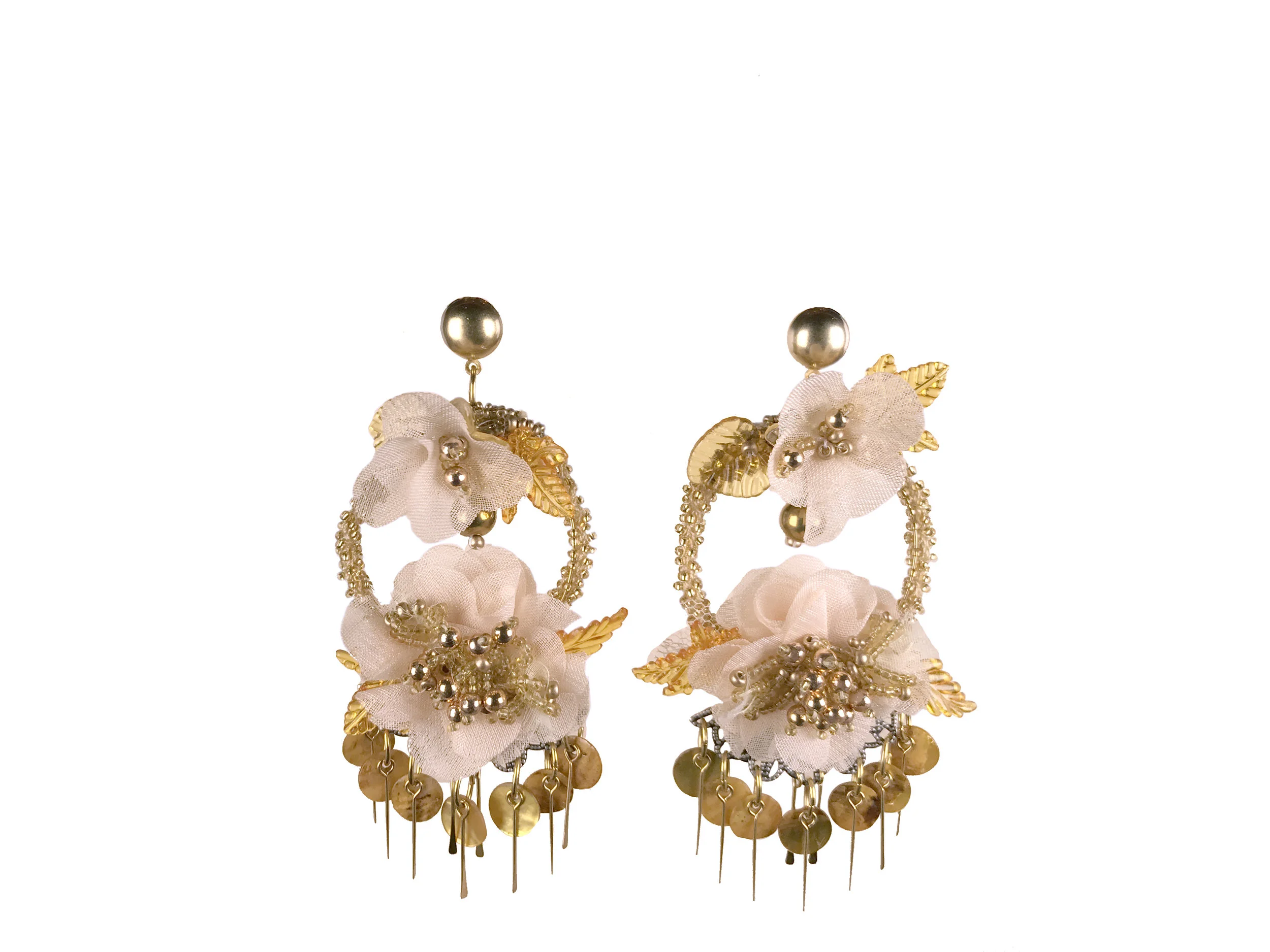 flora pink - earrings