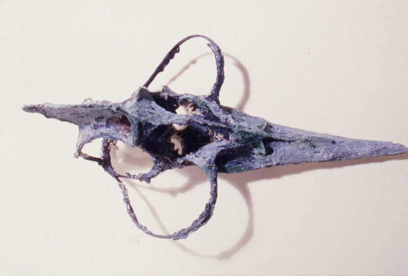   Ming Fay   Beak Mask , 1991 Handmade paper over wire 25 x 15 x 10 Inches 