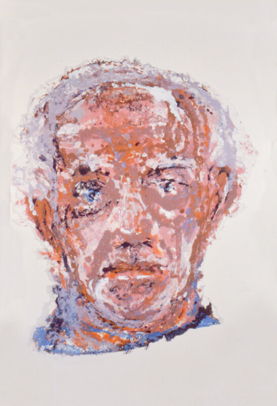   Michael Mazur   Untitled (Portrait) , 1990 Cotton and linen pulp 
