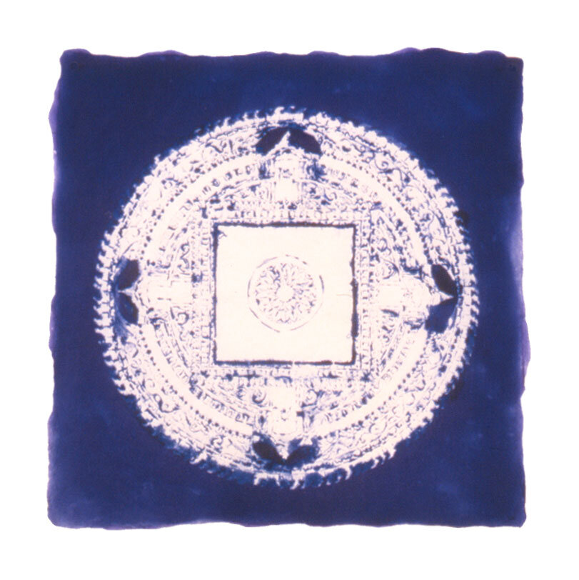   Arlene Shechet   Mind Field Series, Bodh Gaya Throne , 1997 Linen on abaca 24 x 24 Inches 
