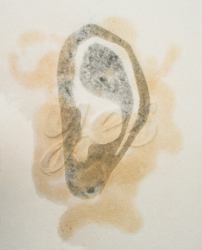   Cynthia Thompson   Whisper (detail) , 1998 Mold on watermarked cotton on pigmented cotton paper, embossed 22 1/4 x 21 1/4 Inches 