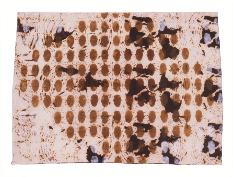  Lisa Corinne Davis   Untitled , 1998 Handmade paper and colored pulp 28 1/2 x 39 Inches 