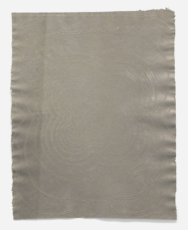   Mary Judge   Heaven &amp; Earth Series , 2000 Silver graphite on pigmented cotton paper, embossed 27 x 22 Inches 