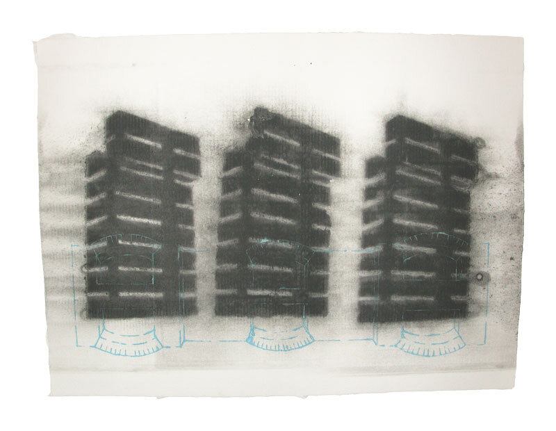   Noah Loesberg   Containers with Windows , 2005 18 x 24 inches 