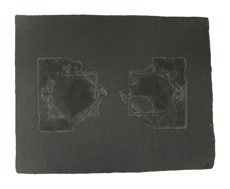   Noah Loesberg   Black Moulding Profile , 2005 11 x 14 inches 