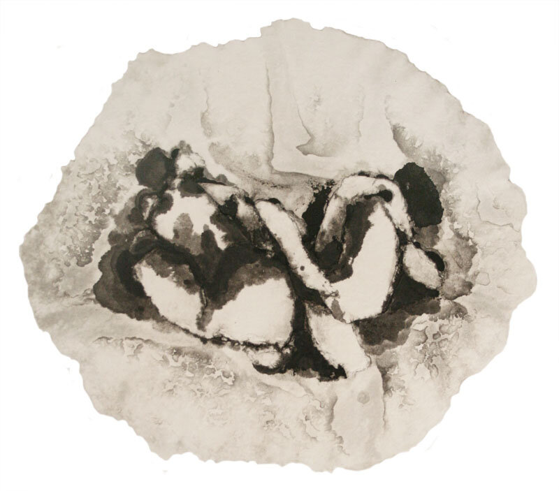   Chris Nau   Blaze Maker , 2010 black pigmented linen pulp in cast cotton handmade paper 22 1/2 x 19 inches 
