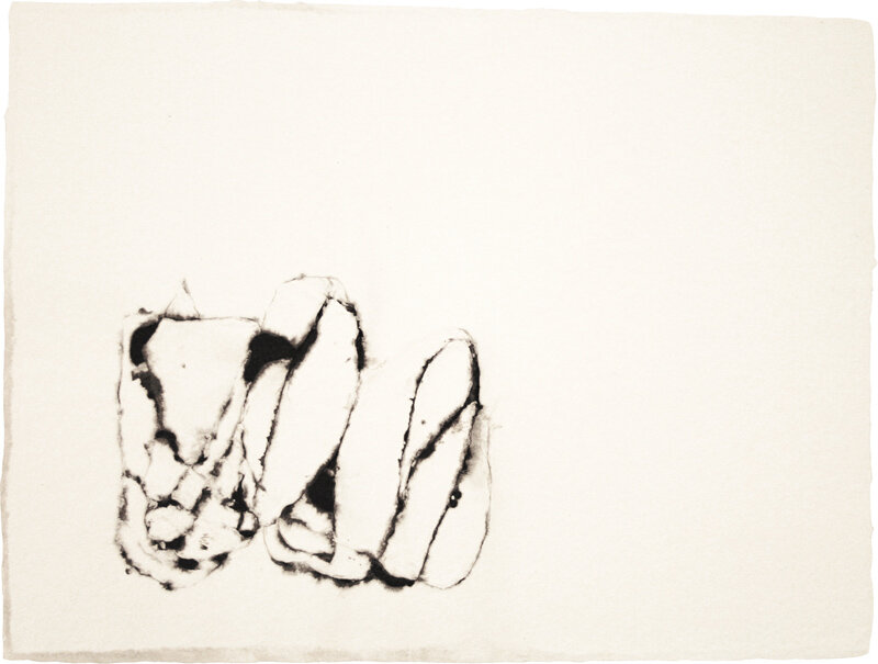   Chris Nau   Screeching Grate – Breaker , 2010 black pigmented linen pulp in cast cotton handmade paper 24 x 18 1/4 inches 