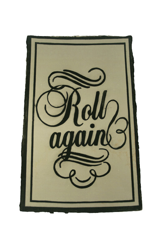   Glen Baldridge   Roll Again , 2010 pigmented linen on cotton base sheet 26 1/4 x 18 1/2 inches 