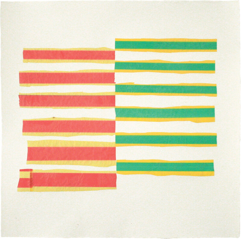   Ilene Sunshine   Untitled , 2011 plastic bags and abaca on cotton base sheet 18 x 18 inches 