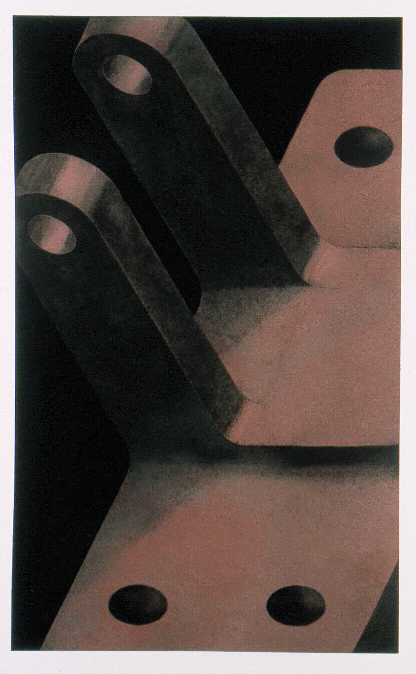  Robert Cottingham,  Component #15 , Linen pulp painting mounted on cotton base sheet, 60 x 40 inches. 