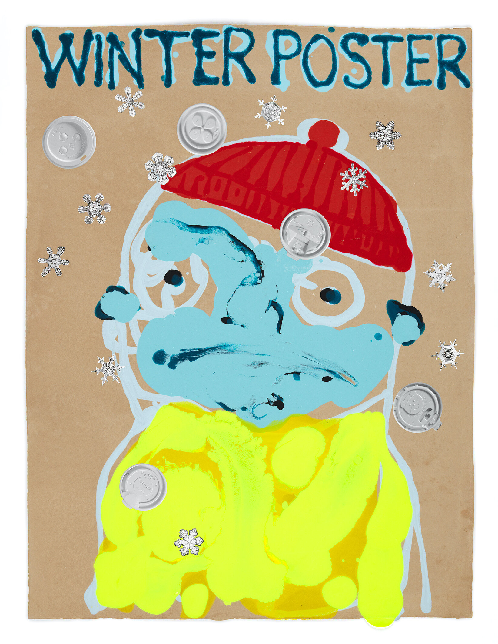  Nicole Eisenman,  Winter Poster , 2020, Paper, 40 x 30 inches.  