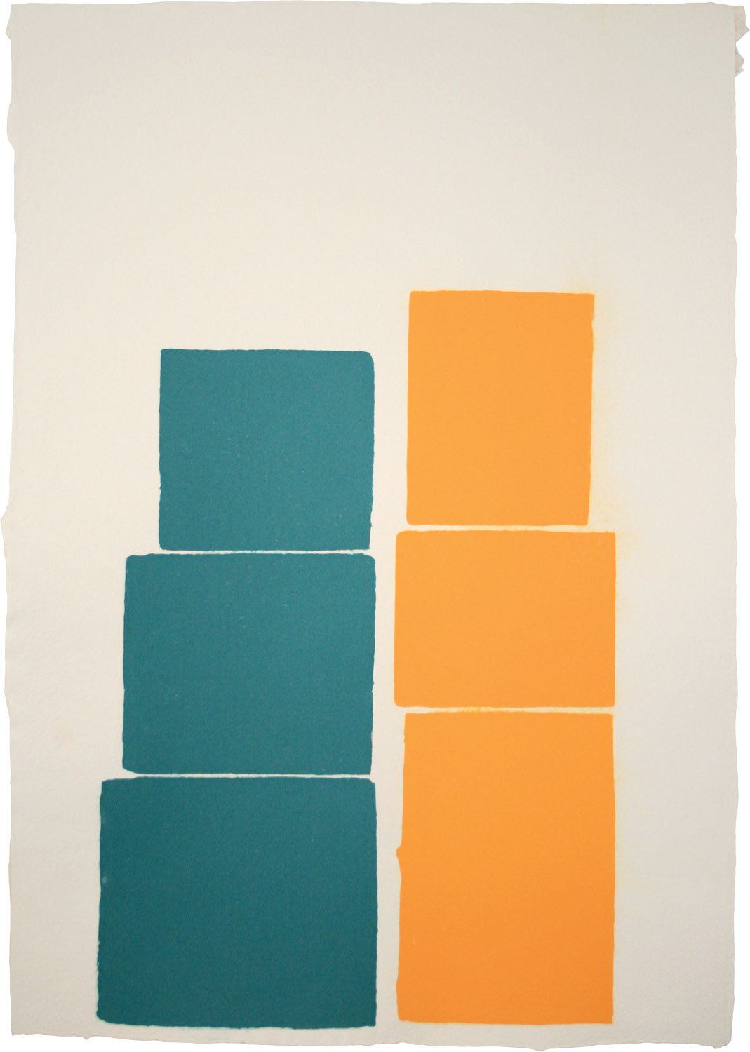  Kate Shepherd,  Carl,  2011, Pigmented linen blowout on pigmented linen-cotton base sheet, 35 x 24 inches. 