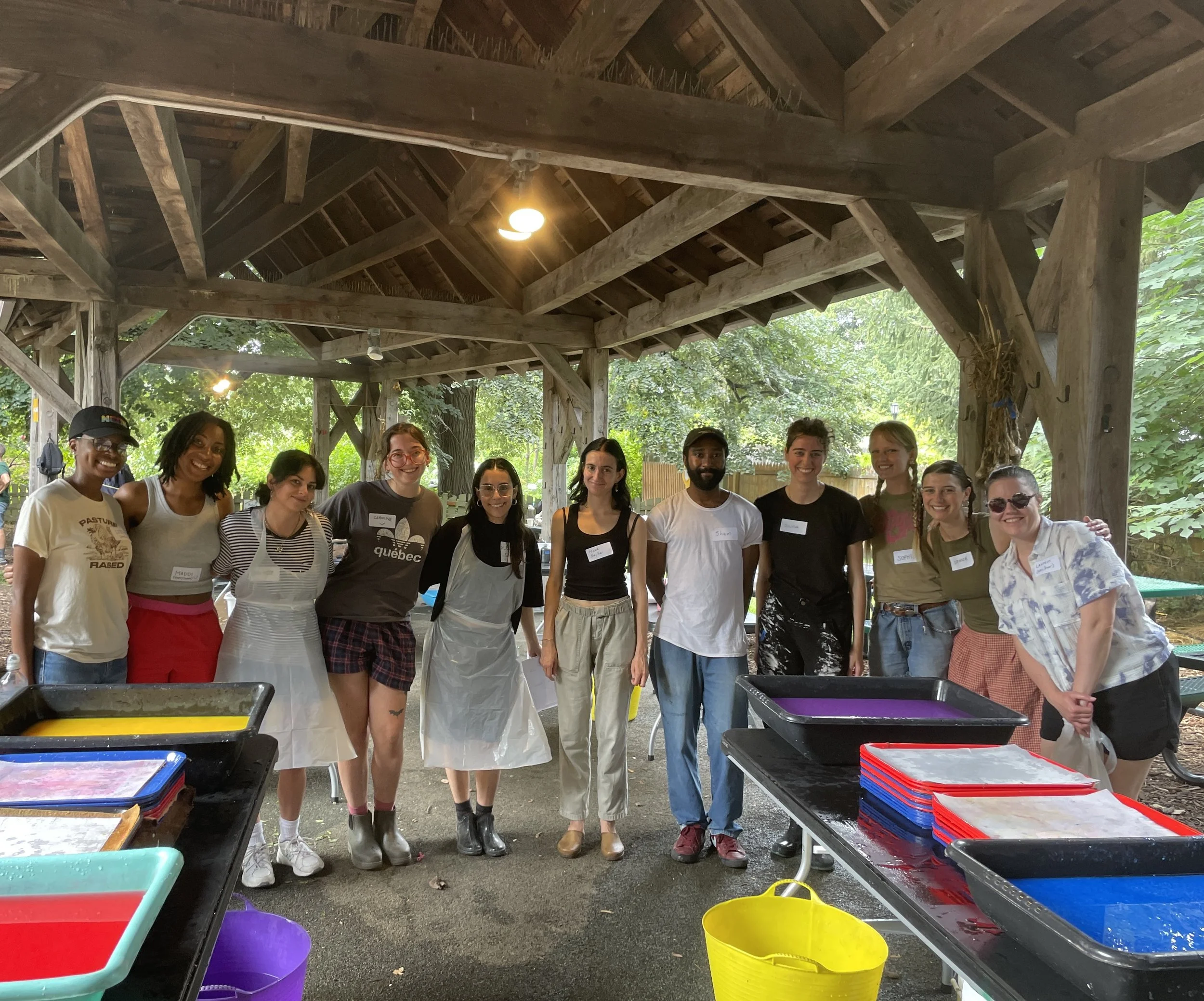  Community papermaking event for NYC youth through Brooklyn Botanic Garden’s Garden Apprentice Program 