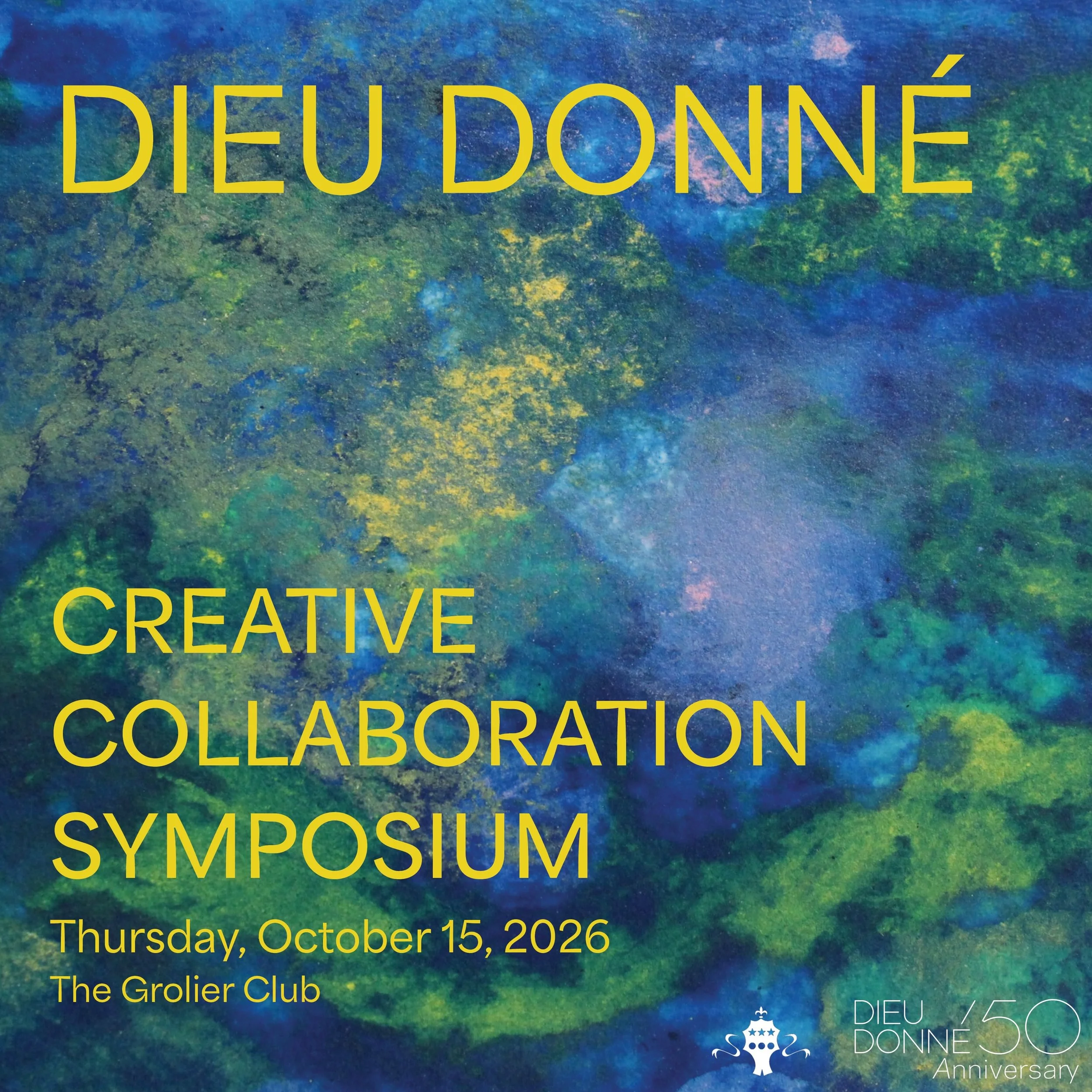 Today is Dieu Donn&eacute;&rsquo;s Creative Collaboration Symposium!

Tune in to the @grolierclub livestream all day (9 AM - 6 PM ET) for panels with leading hand papermakers, curators, and artists exploring the art of collaboration.

Swipe through t