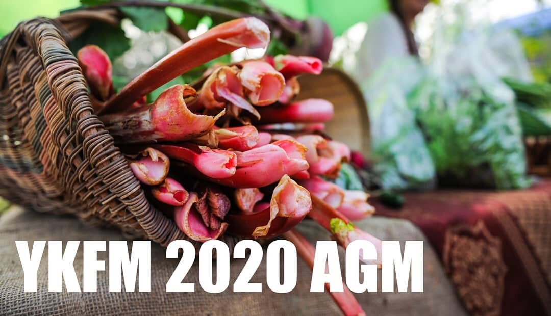 You're invited to the YKFM 2020 AGM!
When: November 2nd @ 6pm
Where: Northern United Place &amp; Zoom (link to follow)
We are limited to 16 people in the auditorium this year due to Covid restrictions so please RSVP to ykfarmersmarket@gmail.com to se