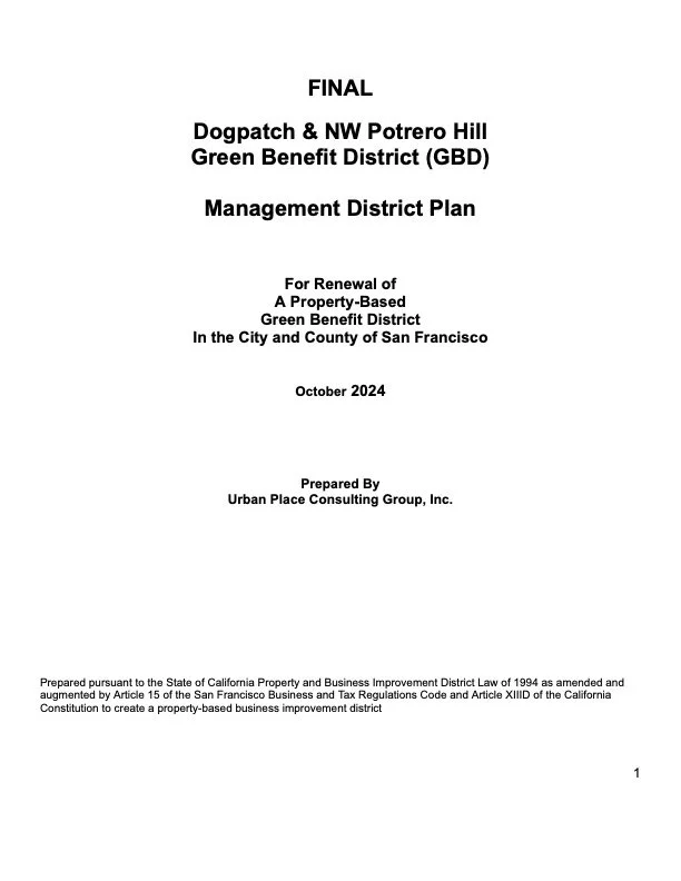 Management District Plan