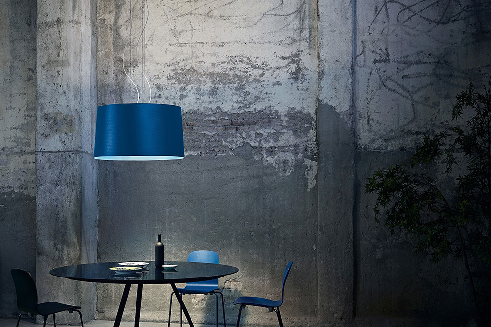 The suspension version of the new Twice as Twiggy light by Foscarini.