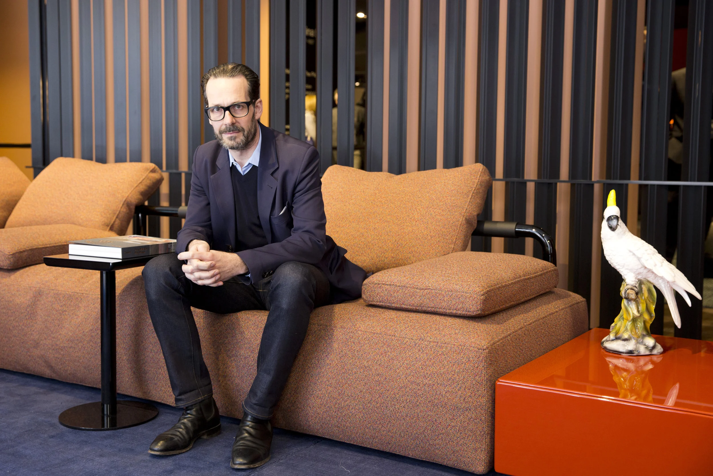 Konstantin Grcic and his Soft Props Sofa at Cassina
