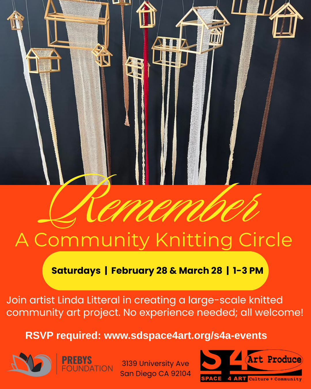 Remember: A Community Knitting Circle in February