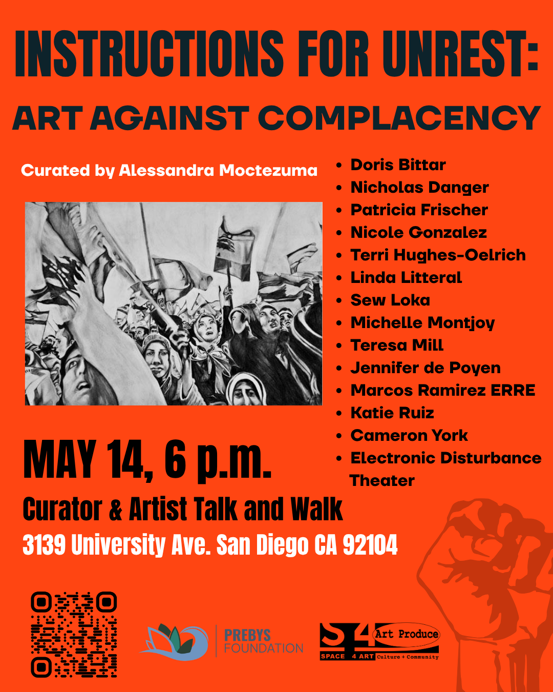 Curator + Artist "Talk and Walk" — Instructions for Unrest: Art Against Complacency