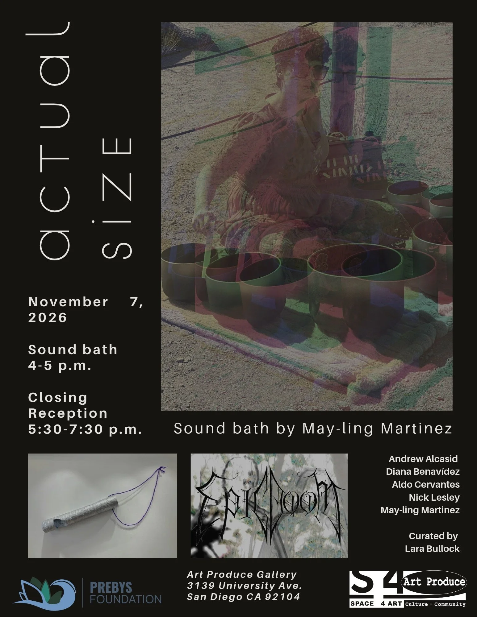 Sound Bath in Gallery - 'Actual Size'