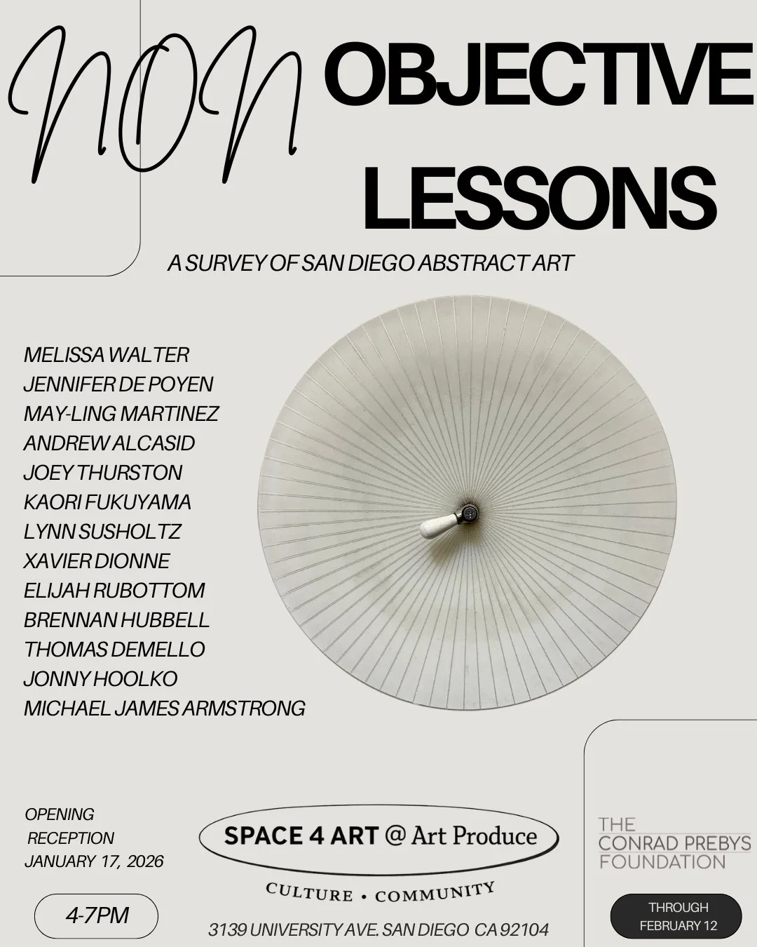 Opening Reception: Non-Objective Lessons
