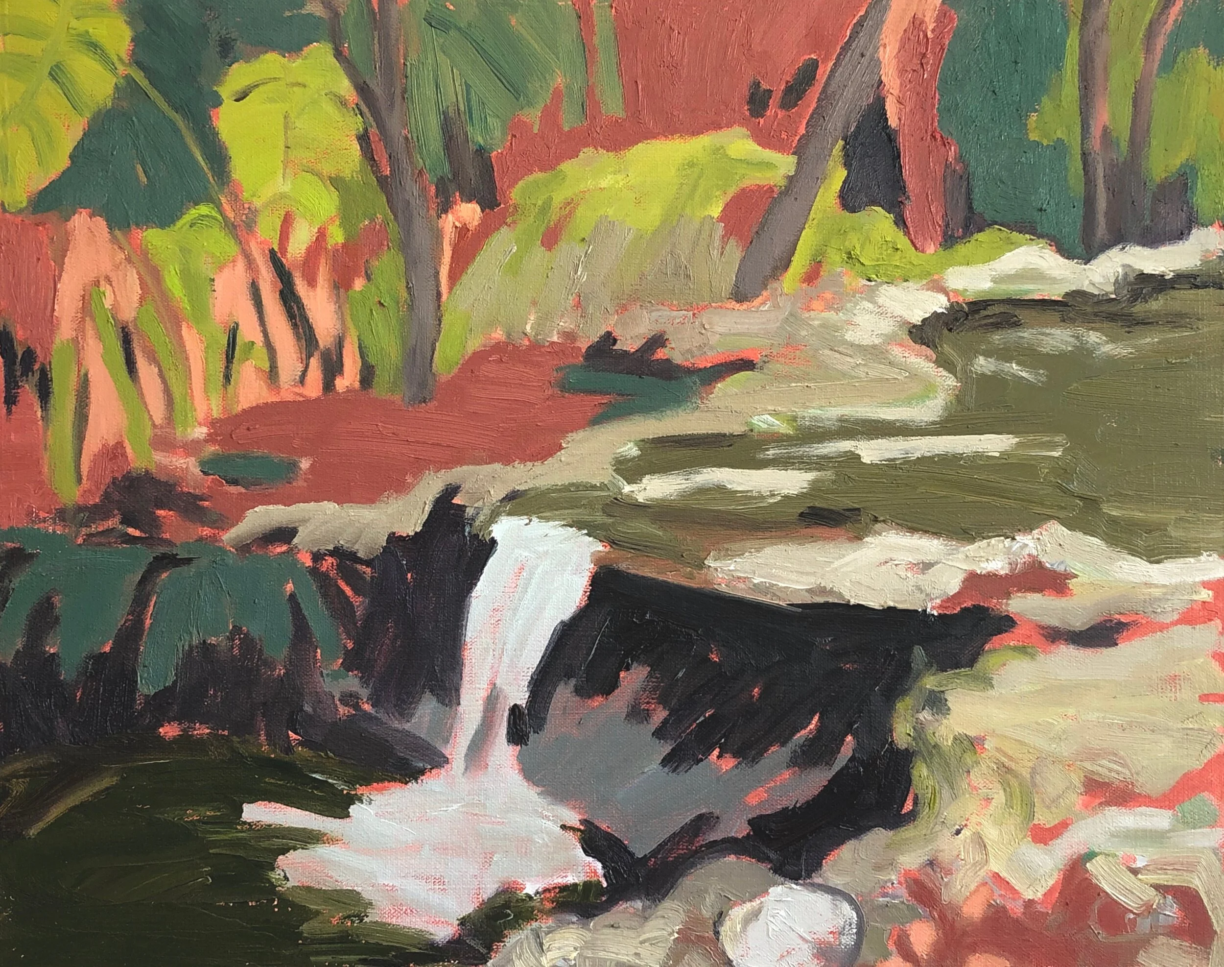  Waterfall I  Descanso 16 x 20  