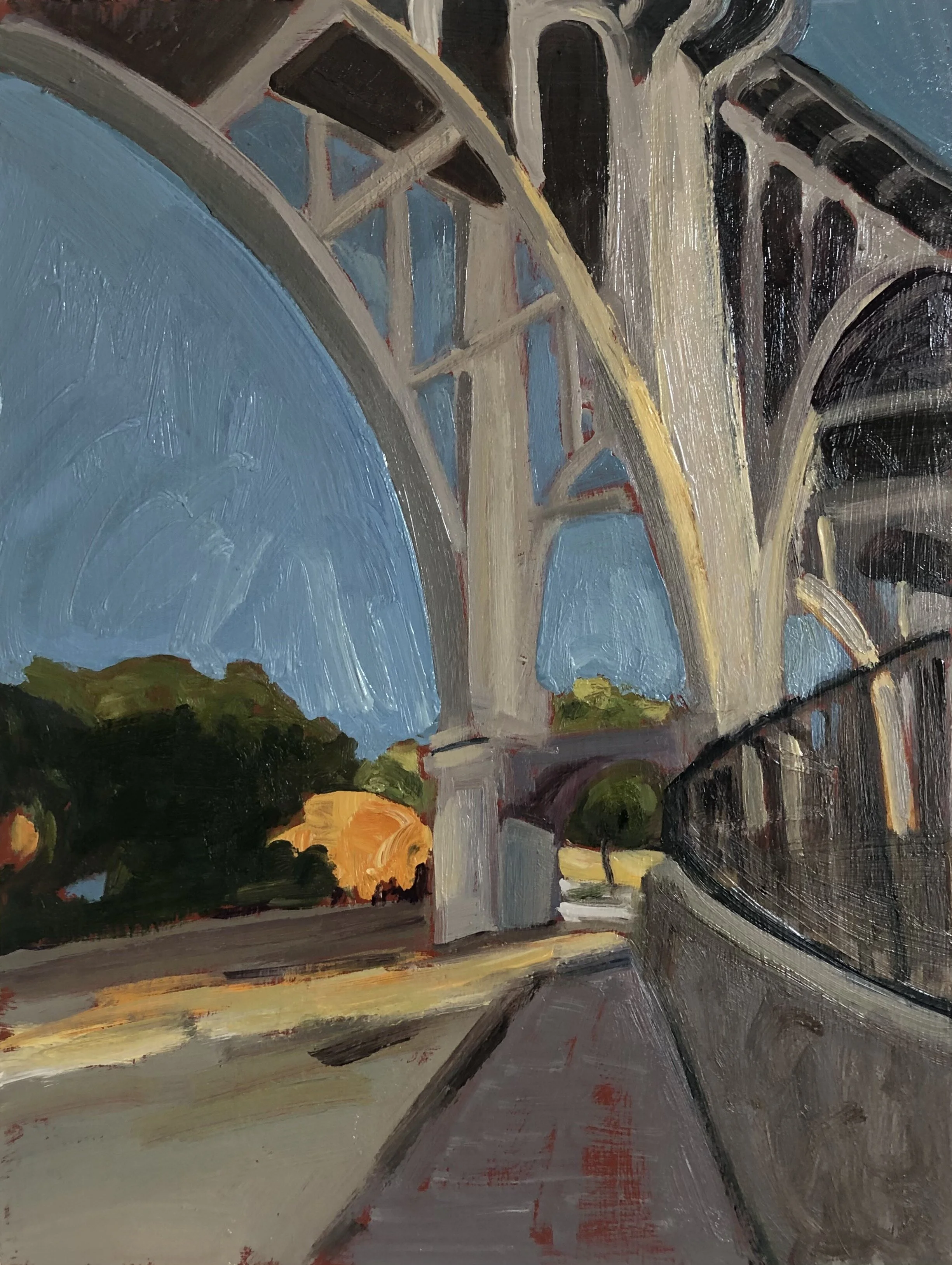  Fall Light 9 x 12 Colo Bridge SOLD 2021 