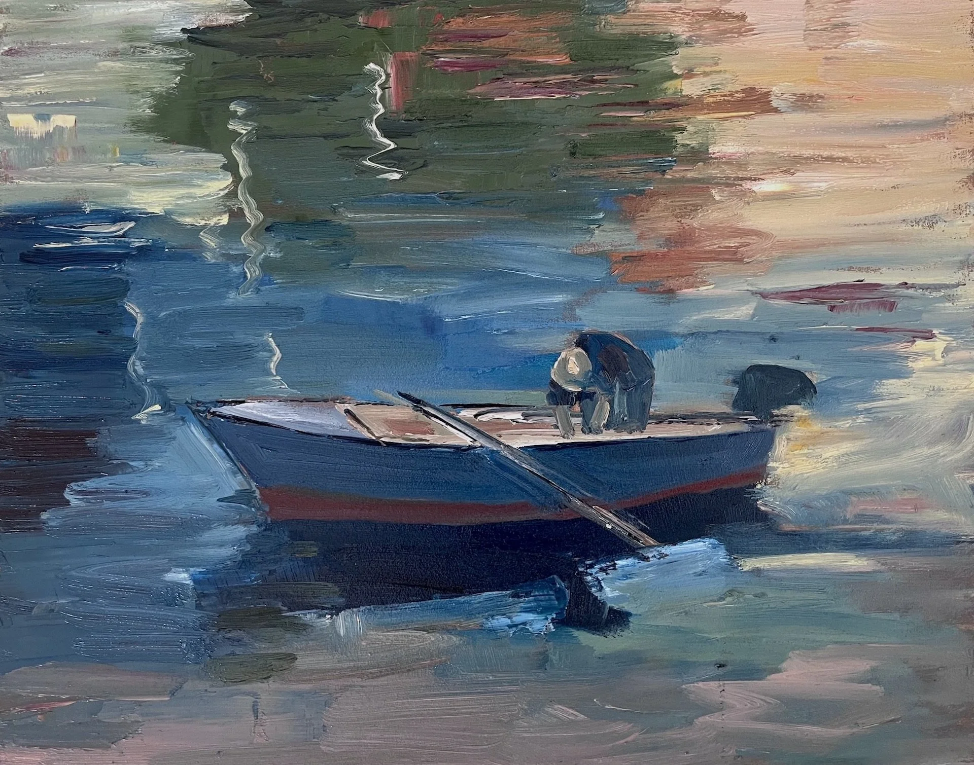  The Fisherman  12 x 15  SOLD 