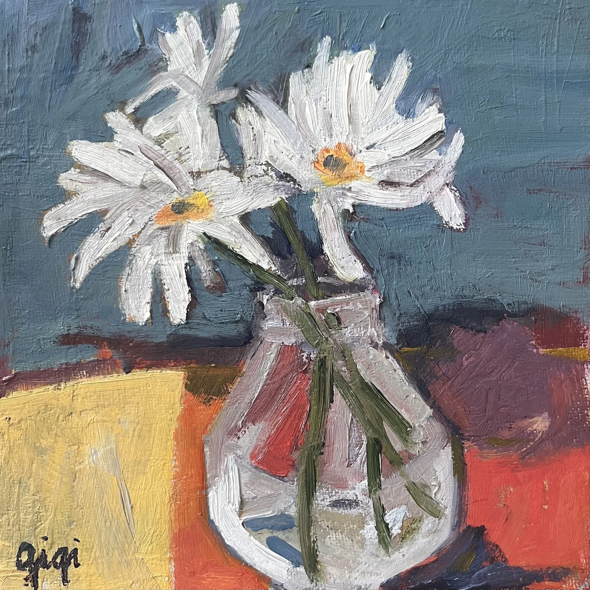  a few daisies  6 x 6  