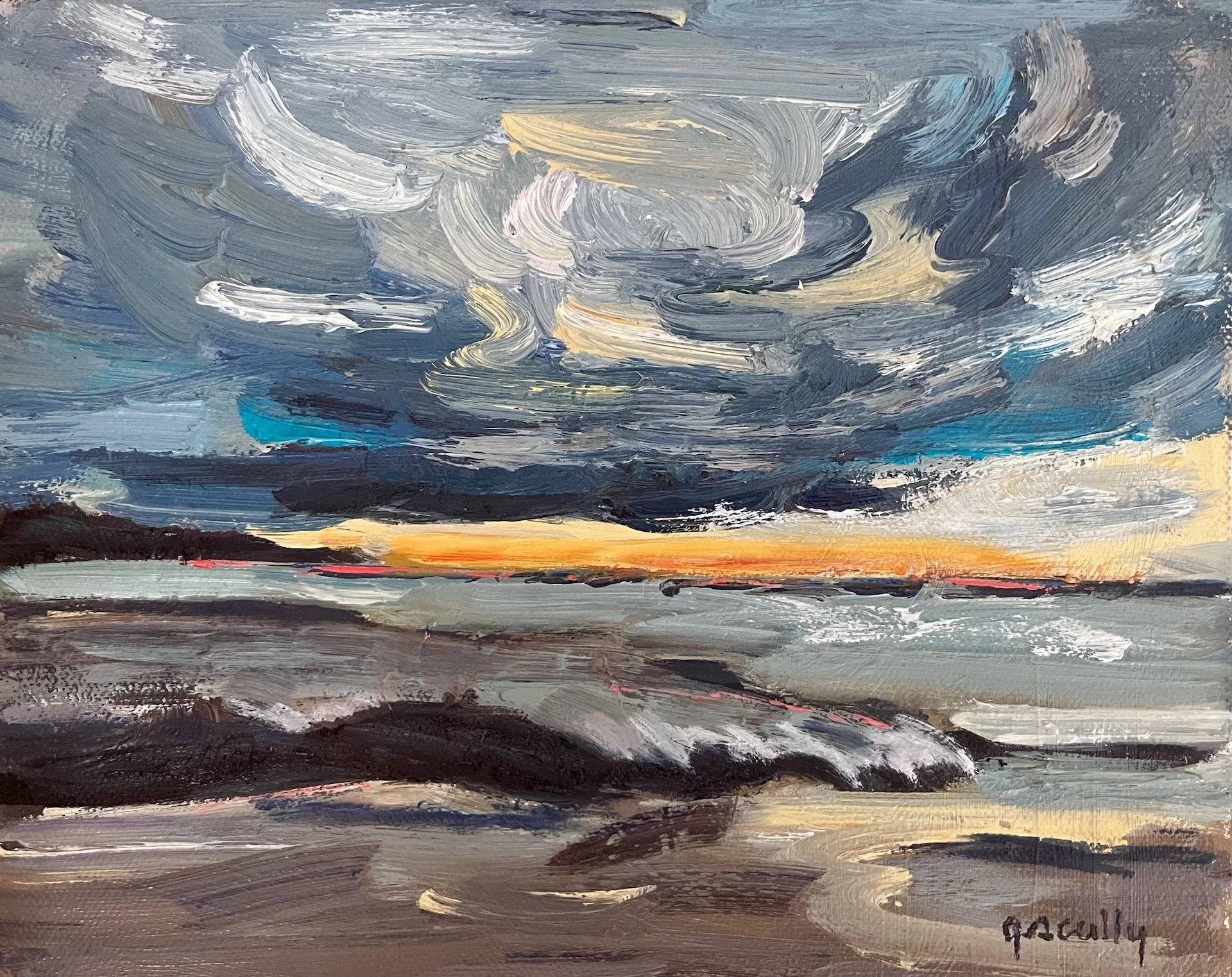  After the Storm  Carmel  9 x 11 SOLD 