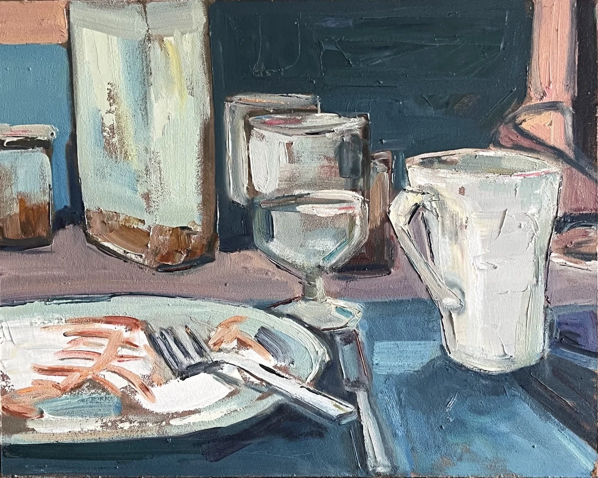  Lunch on the Boat  12 x 15  SOLD 