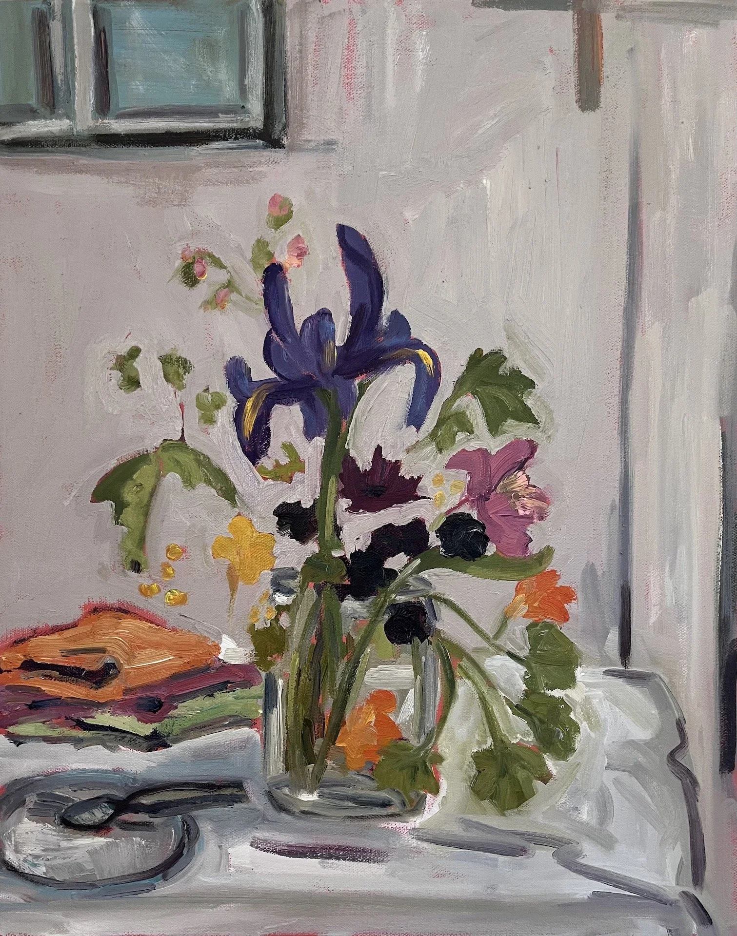  Iris Nasturtium mix 16 x 20  