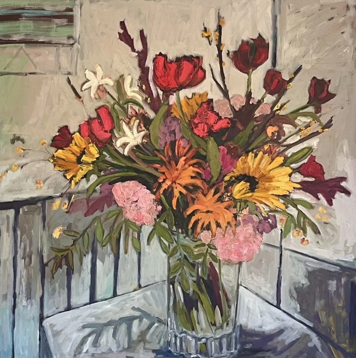  After the Party 2024 oil on canvas 40 x 40 