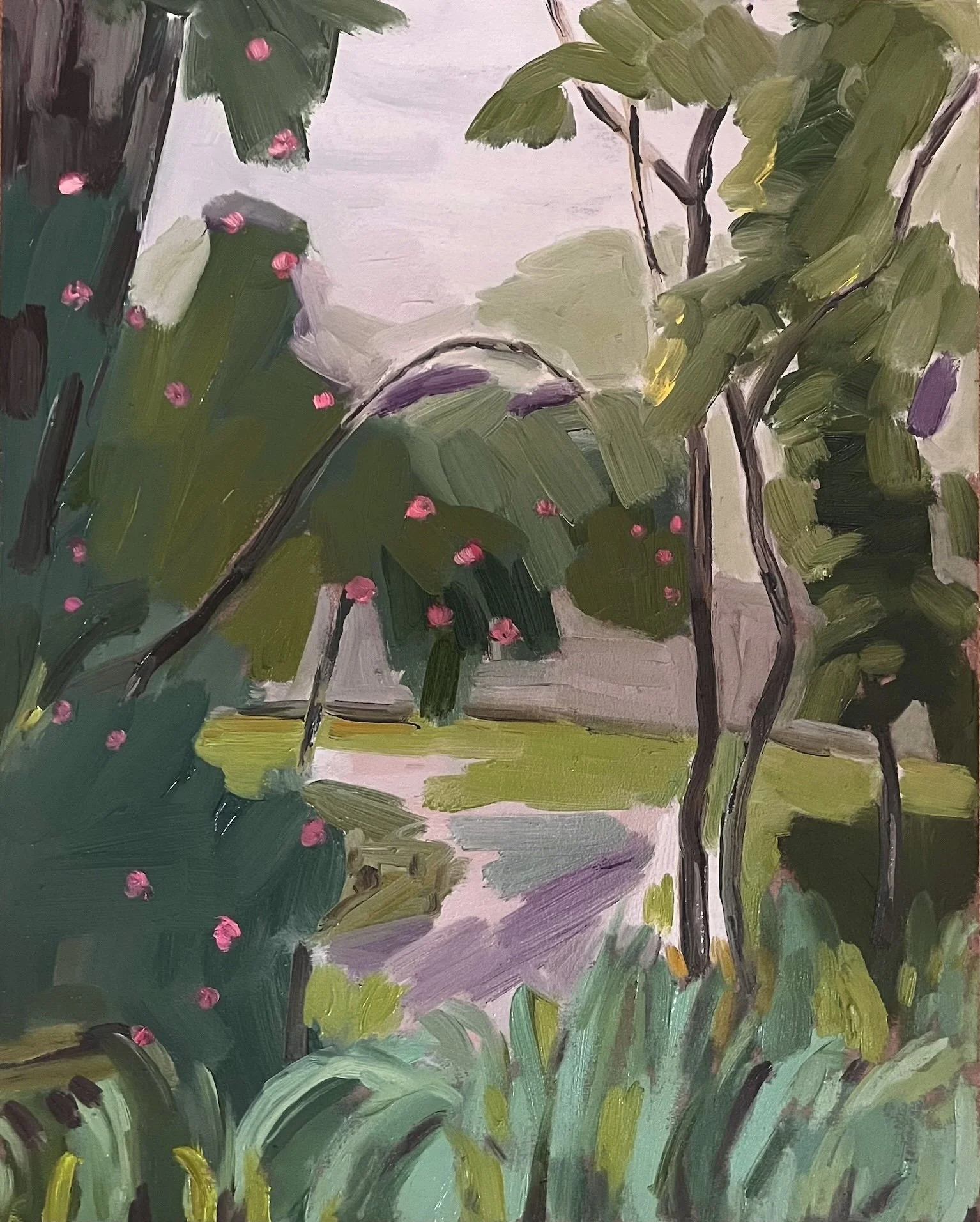  Descanso II Overcast 2024 oil on panel 15 x 18 