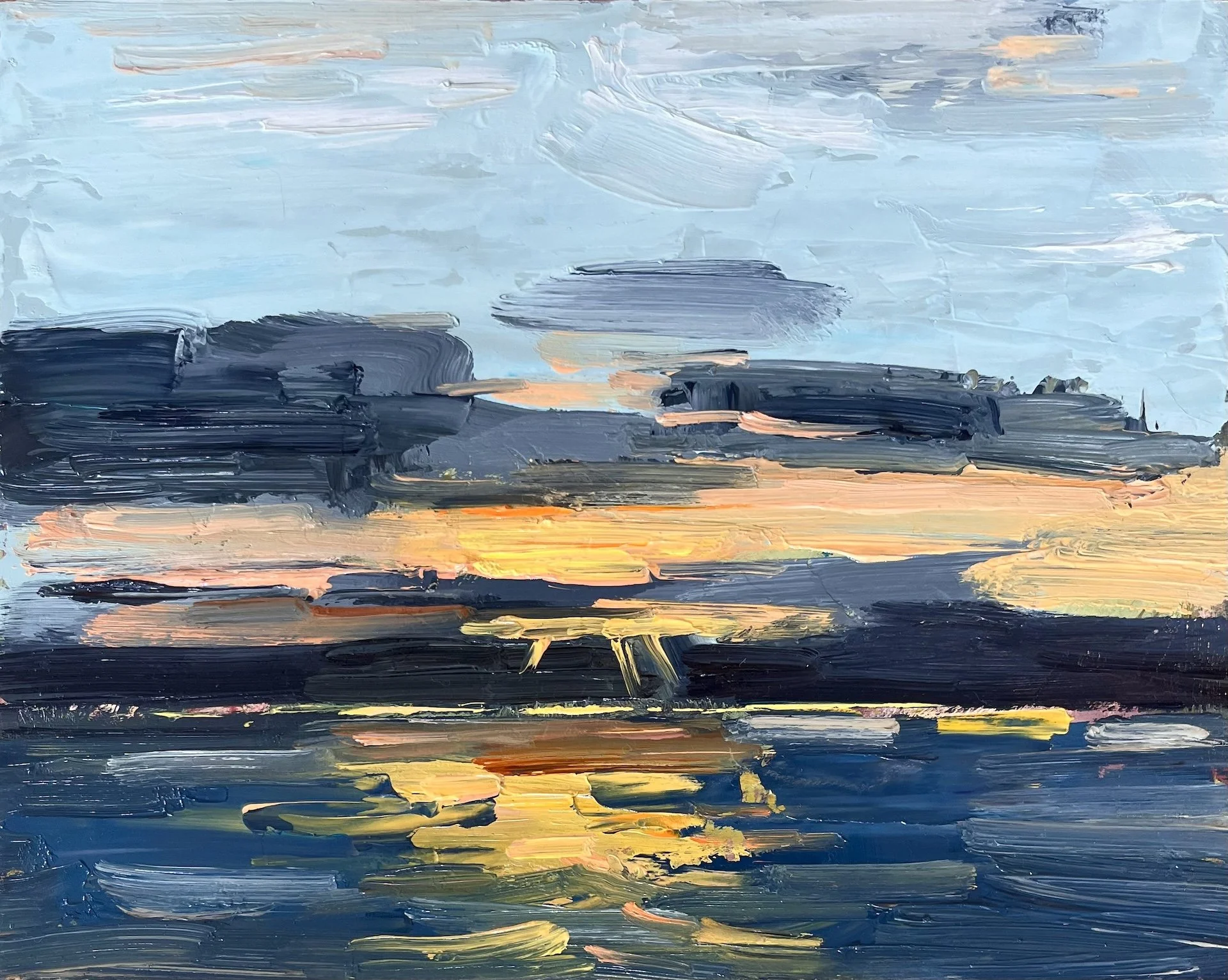  Catalina Sunrise 2 oil on panel  9 x 12 