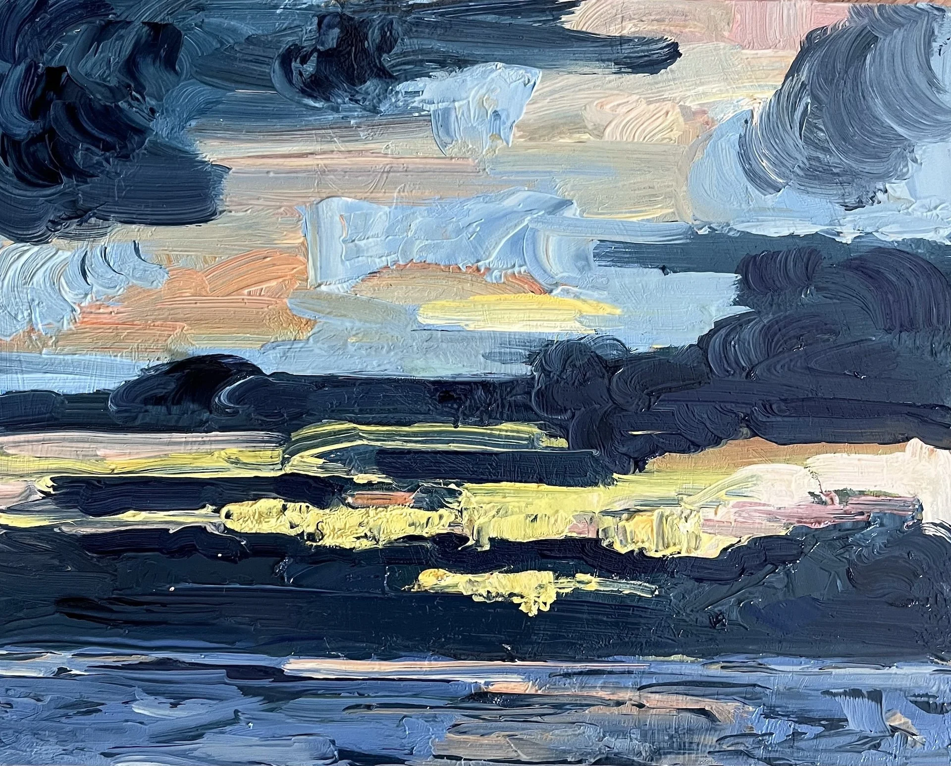  Catalina Sunrise 3 oil on panel  8 x 10 