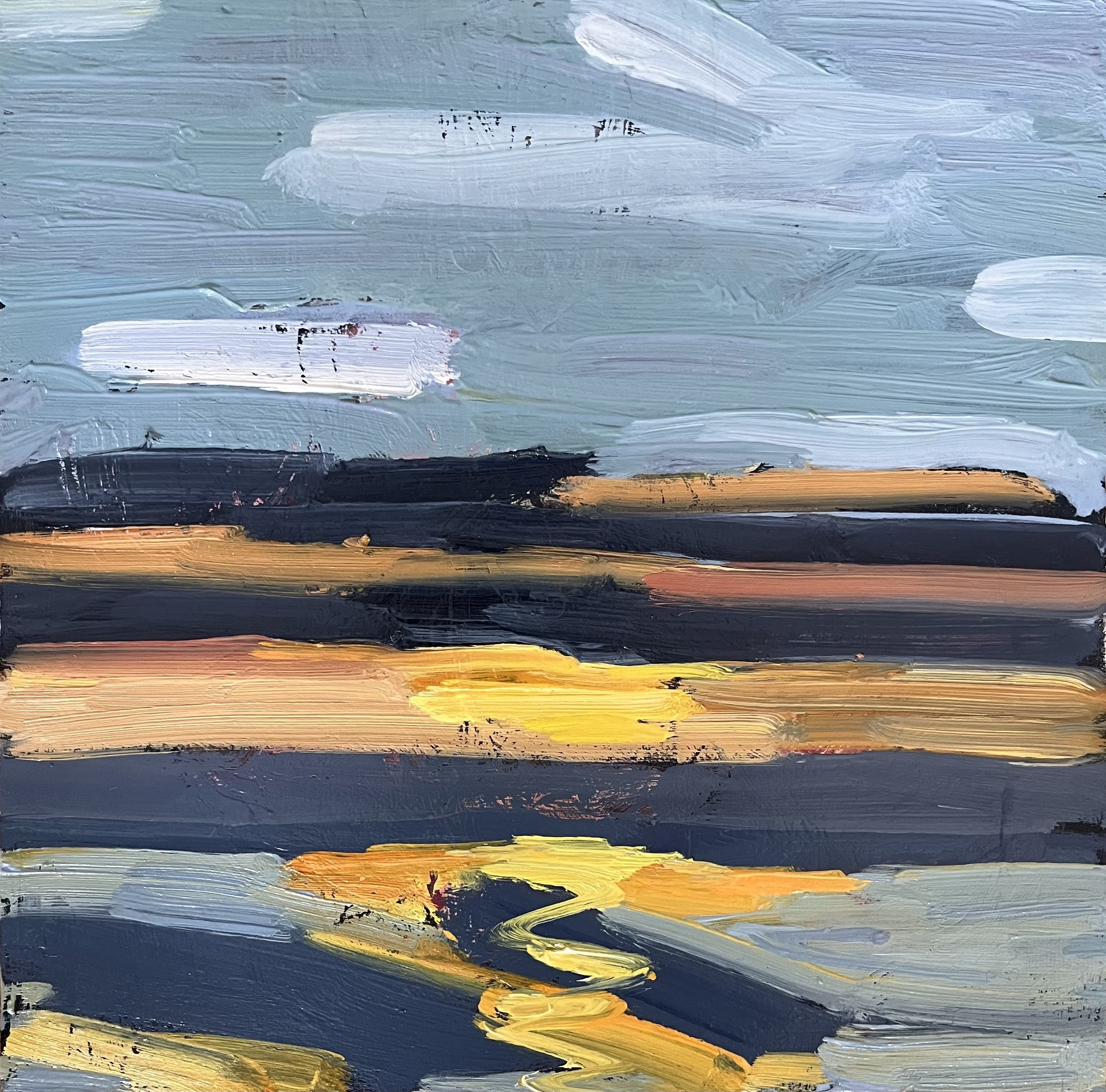  Catalina Sunrise 4  2024  oil on panel 8 x 8 