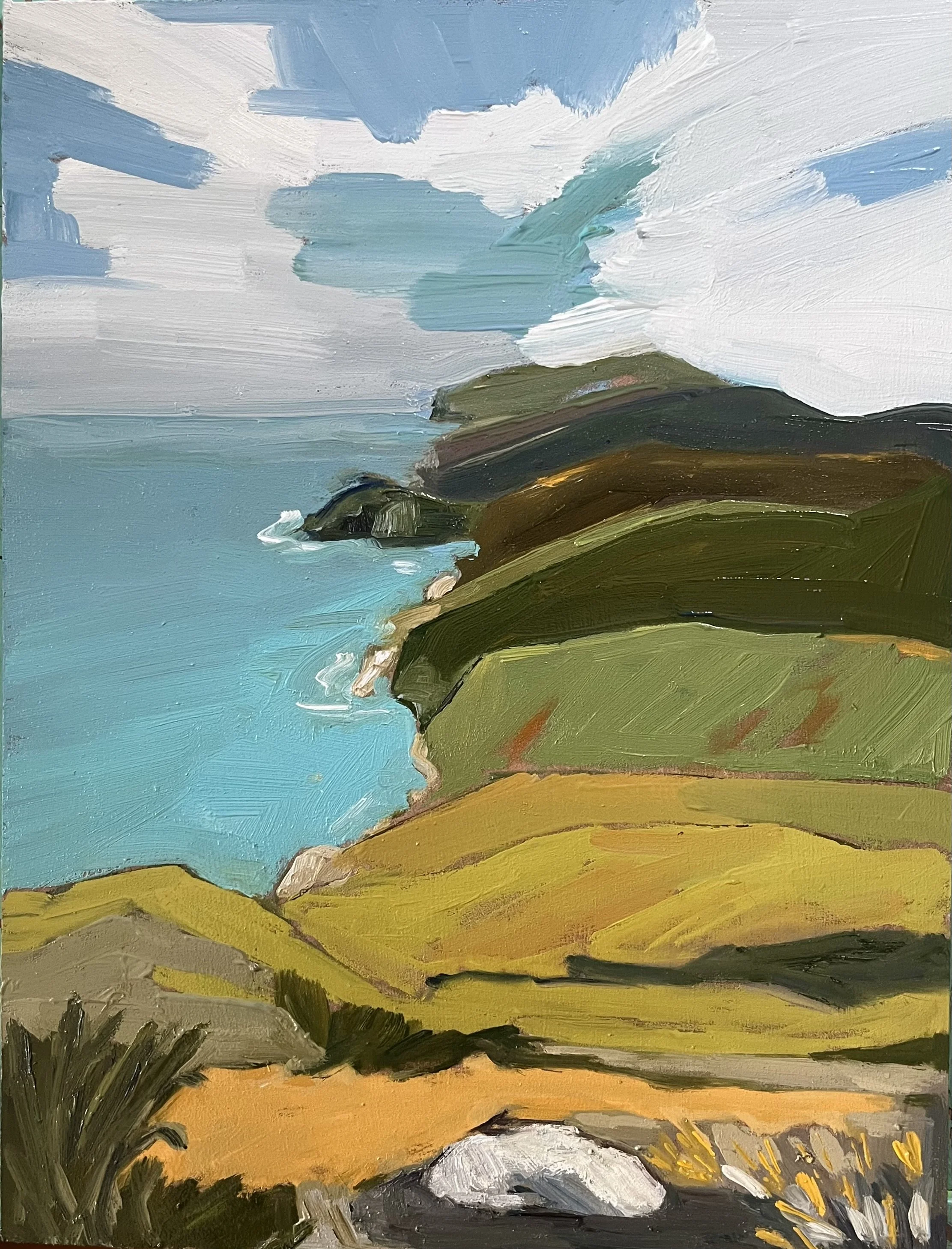  Catalina Island 7  2024 oil on panel 9 x 12 
