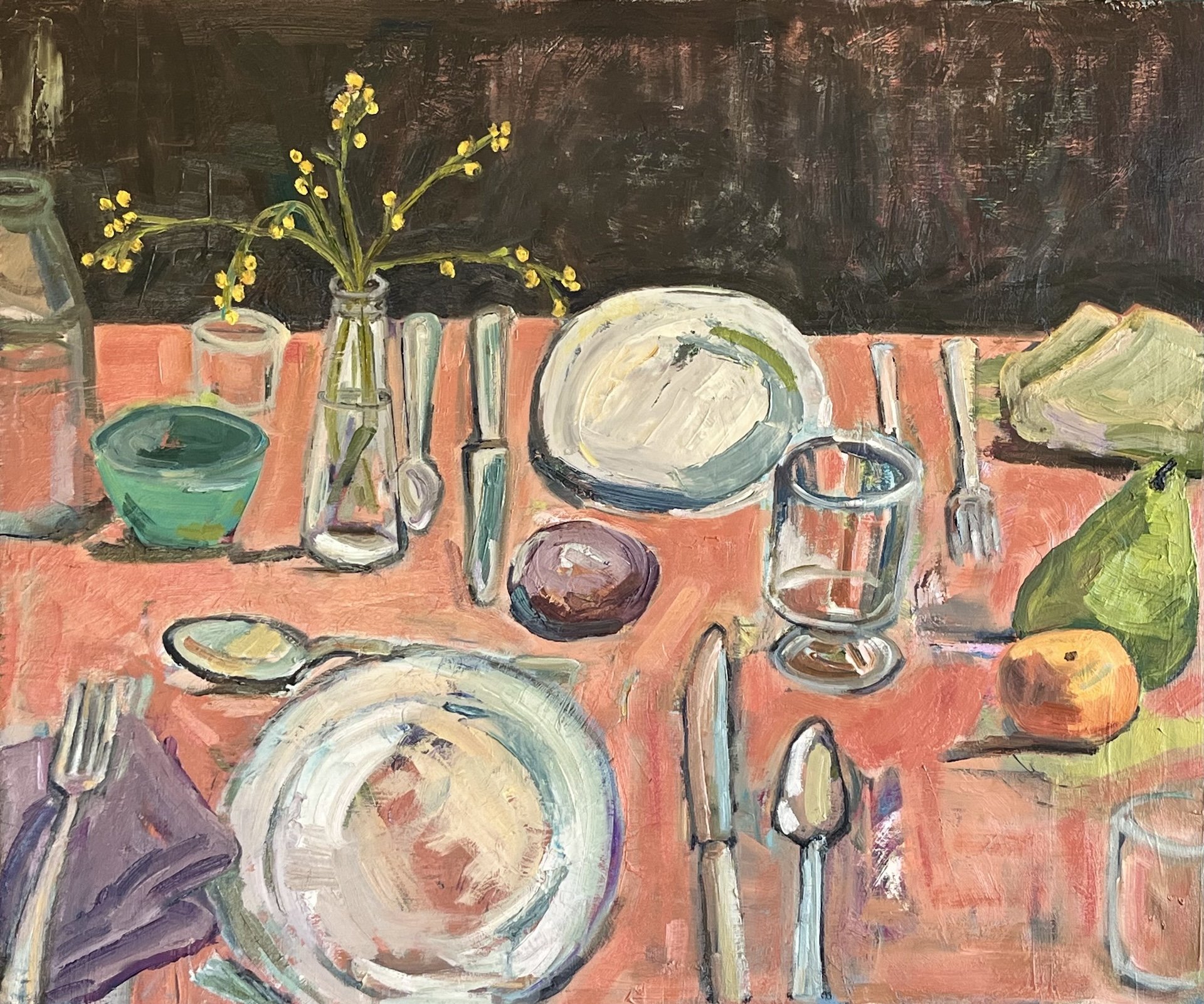  Tabletop III 2024 oil on wood 20 x 24 