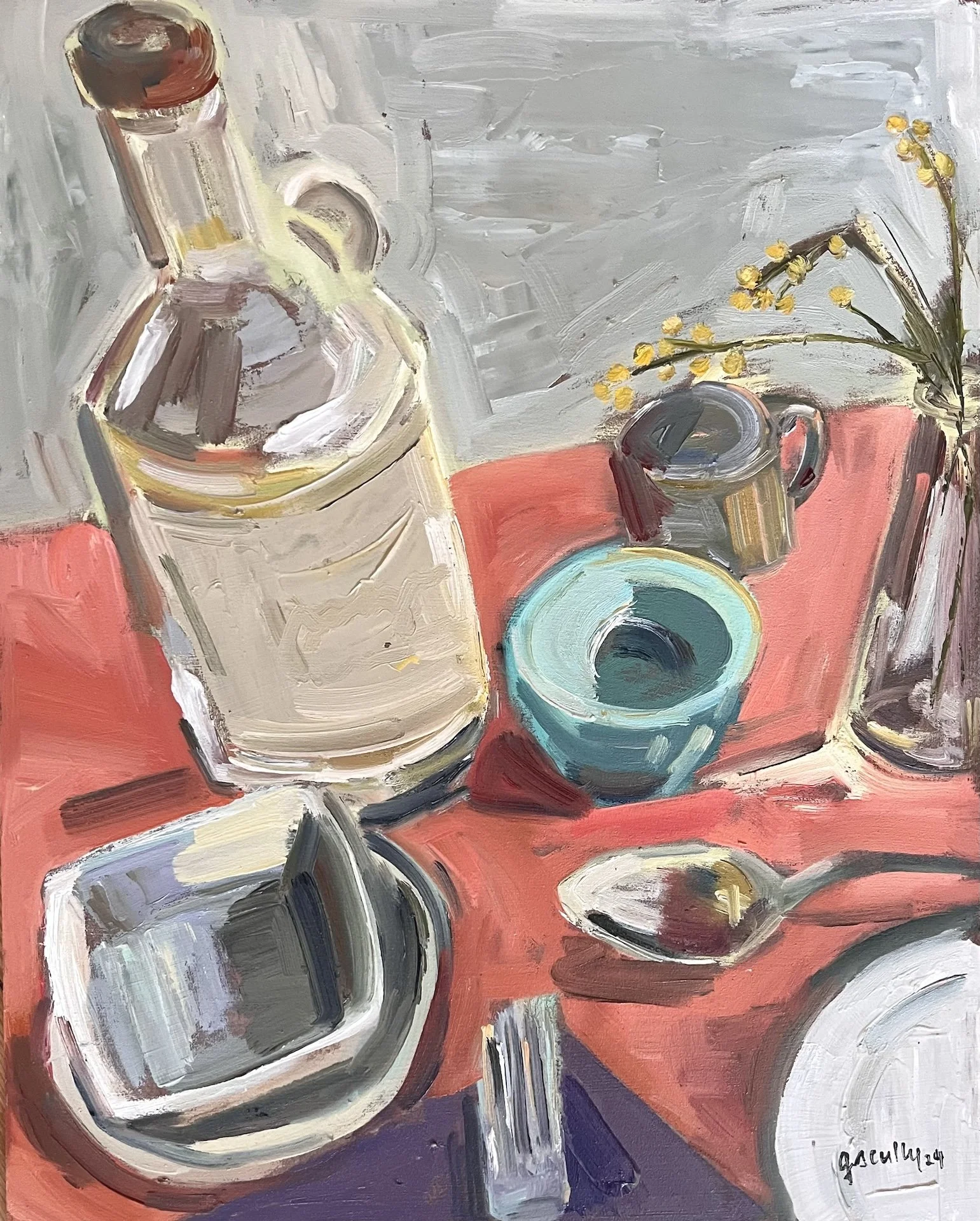  Tabletop 2  2024 oil on board 12 x 15 