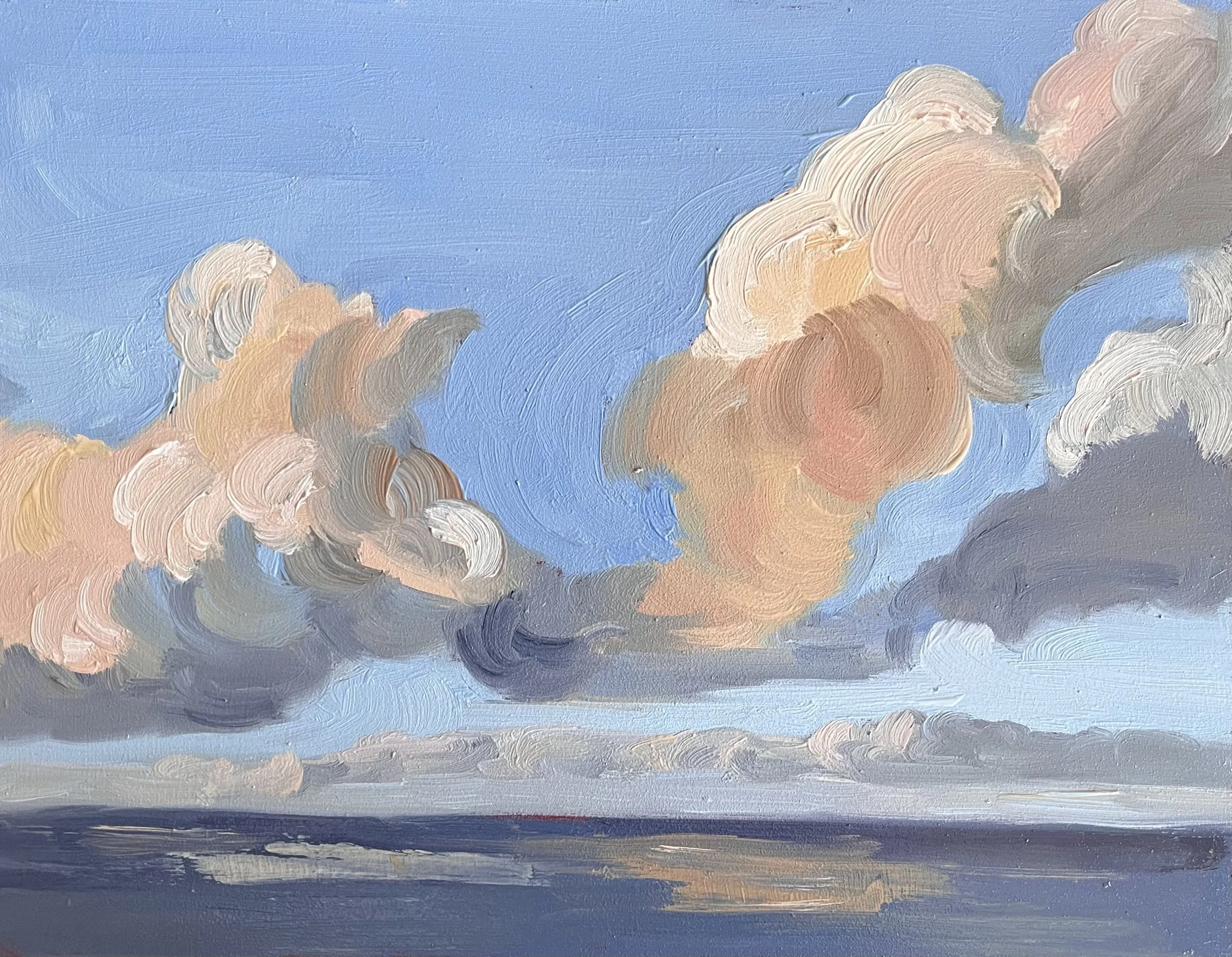  Hawaiian Clouds 2024 oil on panel 9 x 12 