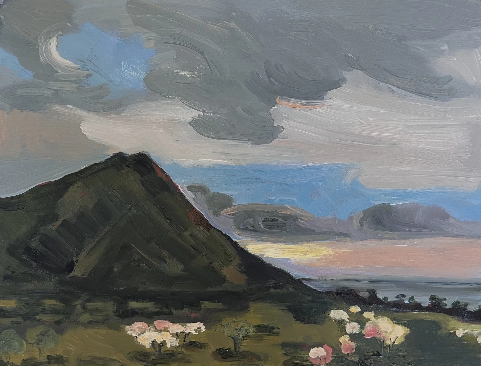  Hawaiian Sunrise 2024 9 x 12 oil on panel    