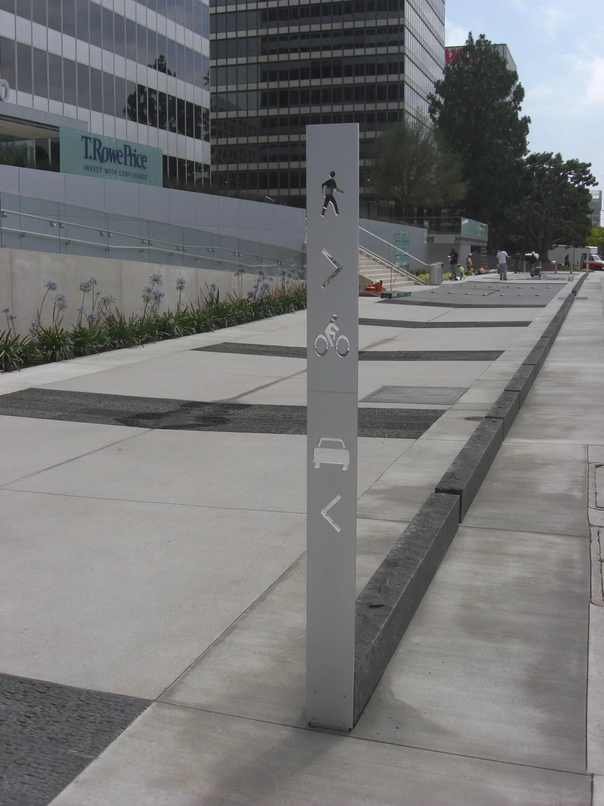 Freestanding Pedestrian Directional Sign