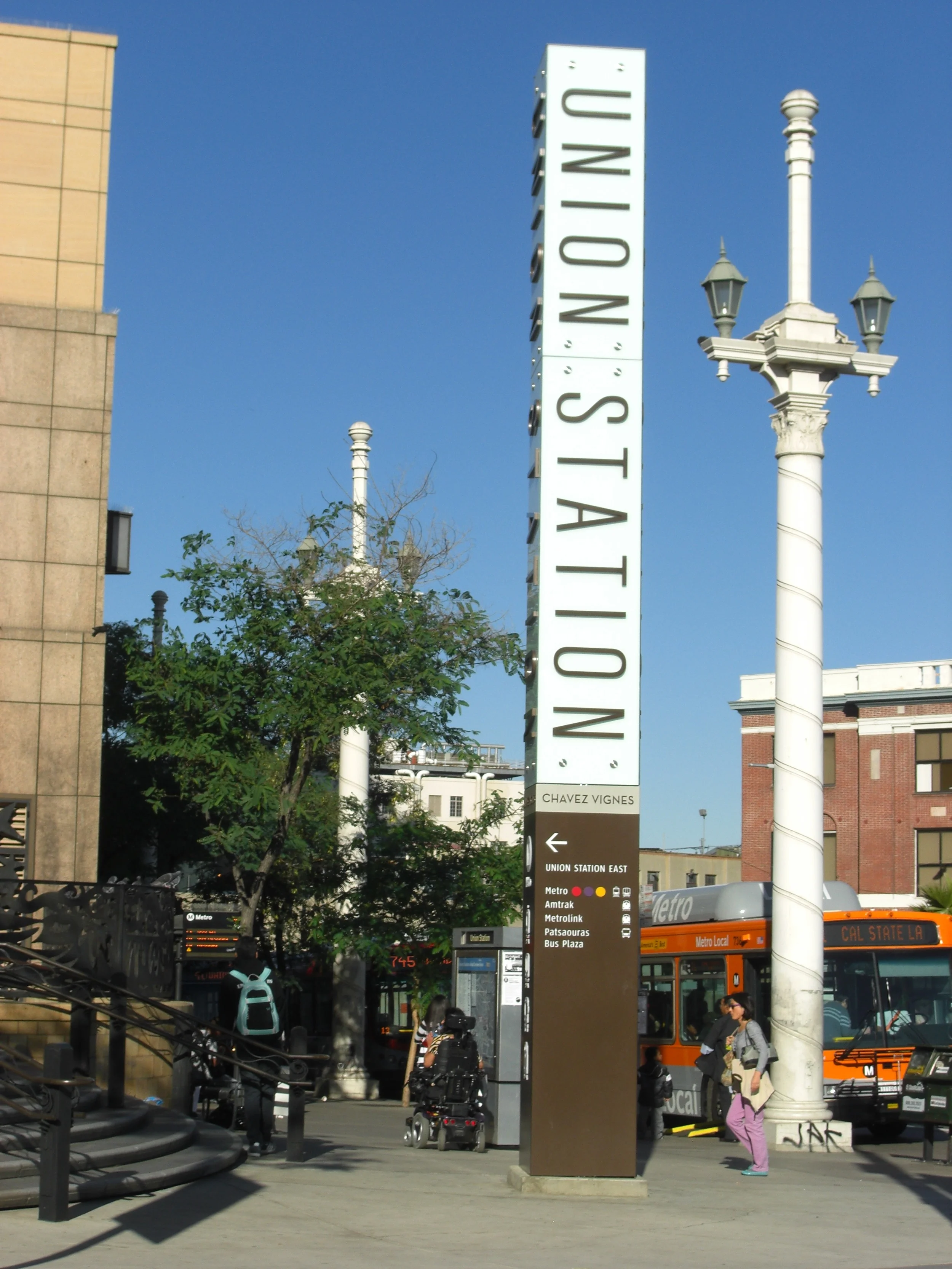 Station ID & Pedestrian Directional Freestanding Pylons