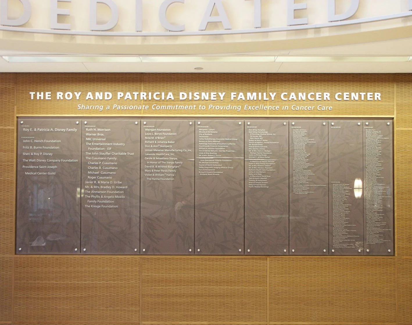 Donor Recognition Wall with Header